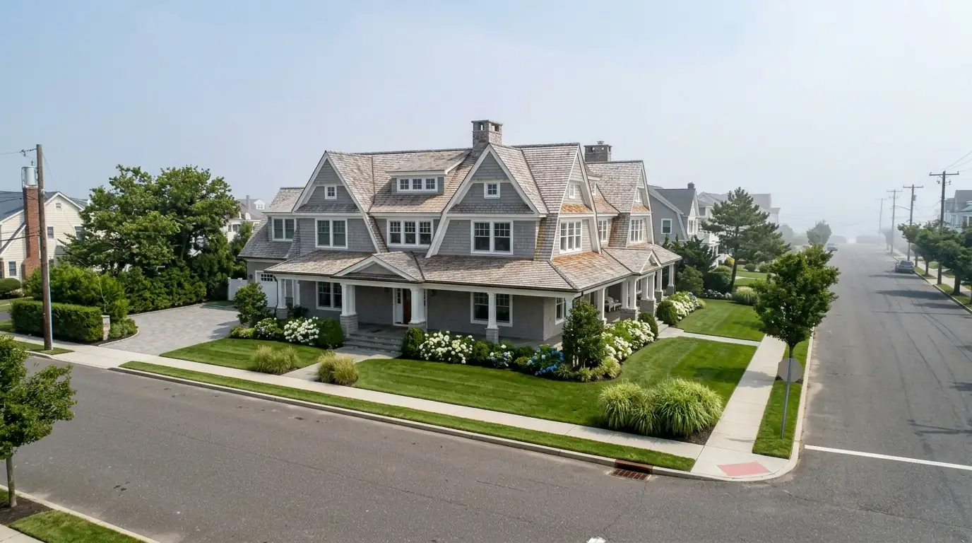 Shingle-style Elberon home with a new cedar roof in Long Branch, NJ