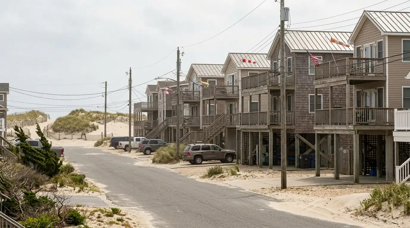 Barrier island homes near Toms River